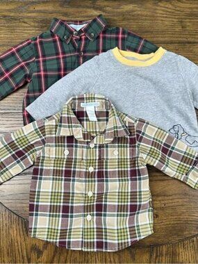 Janie and Jack Boys Bundle Tops